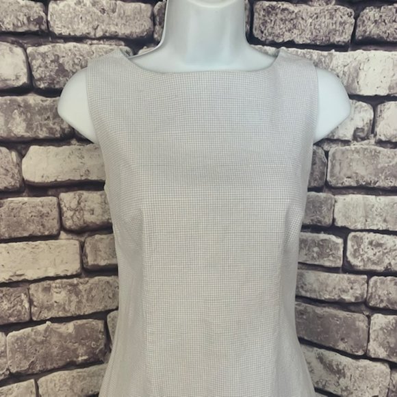 Blue & White Sleeveless Dress Size 6 - Picture 2 of 9